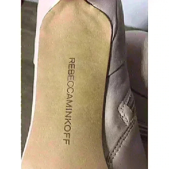 REBECCA MINKOFF Womens Pink Sz 6.5 Siya Pointed Toe Kitten Heel Leather Booties - Picture 5 of 9